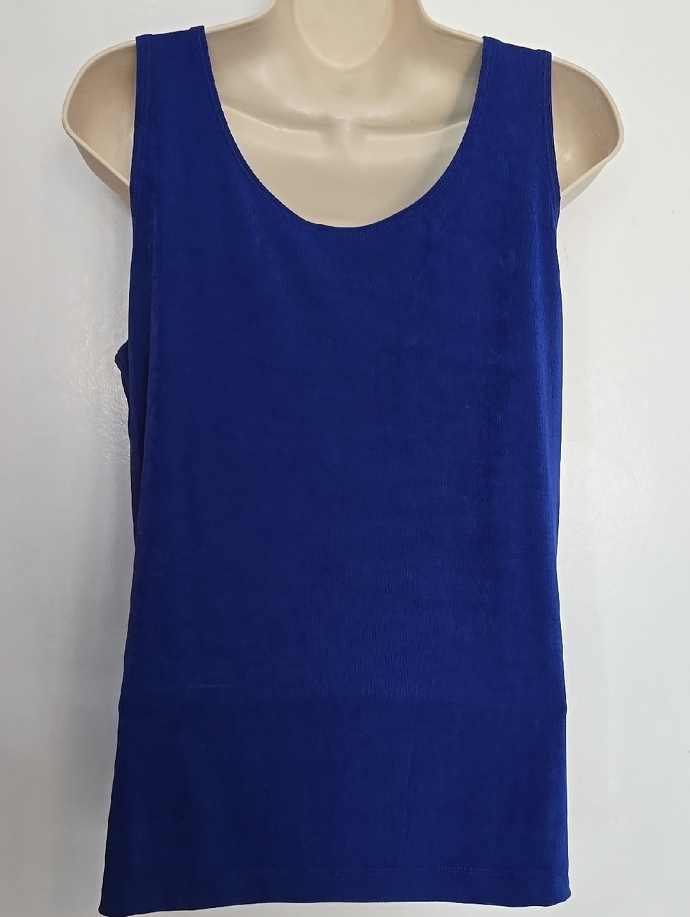 Travelers by Chico's Sleeveless Tank in Vibrant Royal Blue Size M Chico's 1 NWOT - Picture 4 of 5